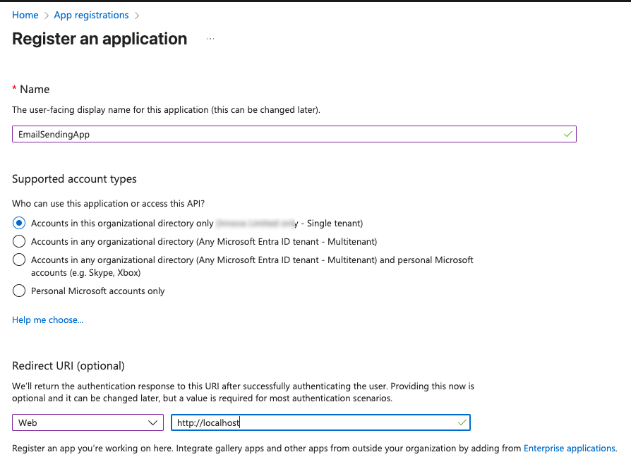 registerApplication