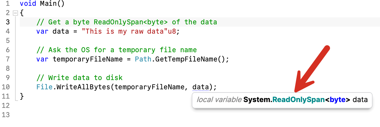 readonlySpan