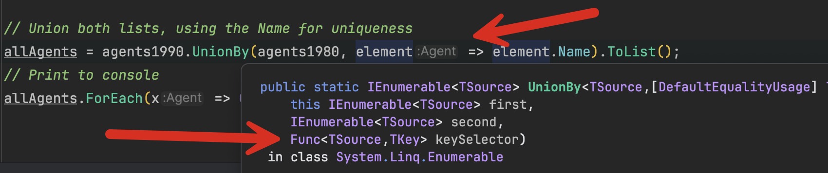 UnionByKeySelector