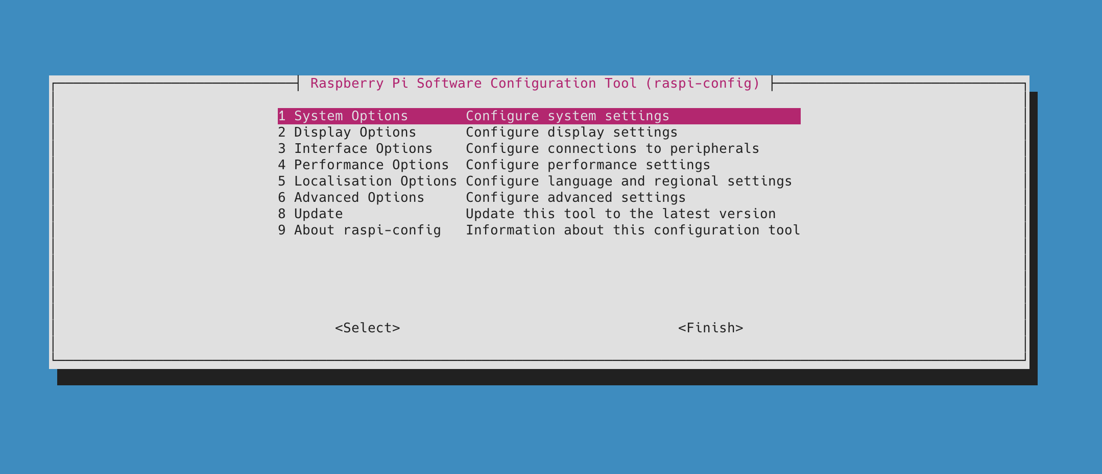 RaspberryMenu1