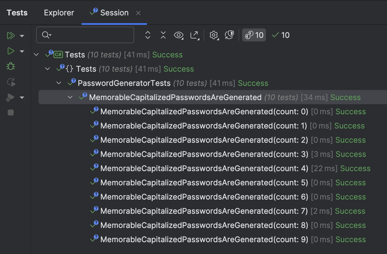 RepeatTests