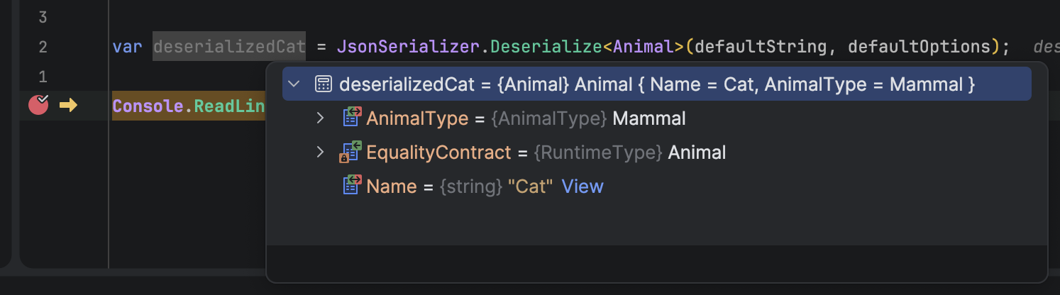 DeserializedCat