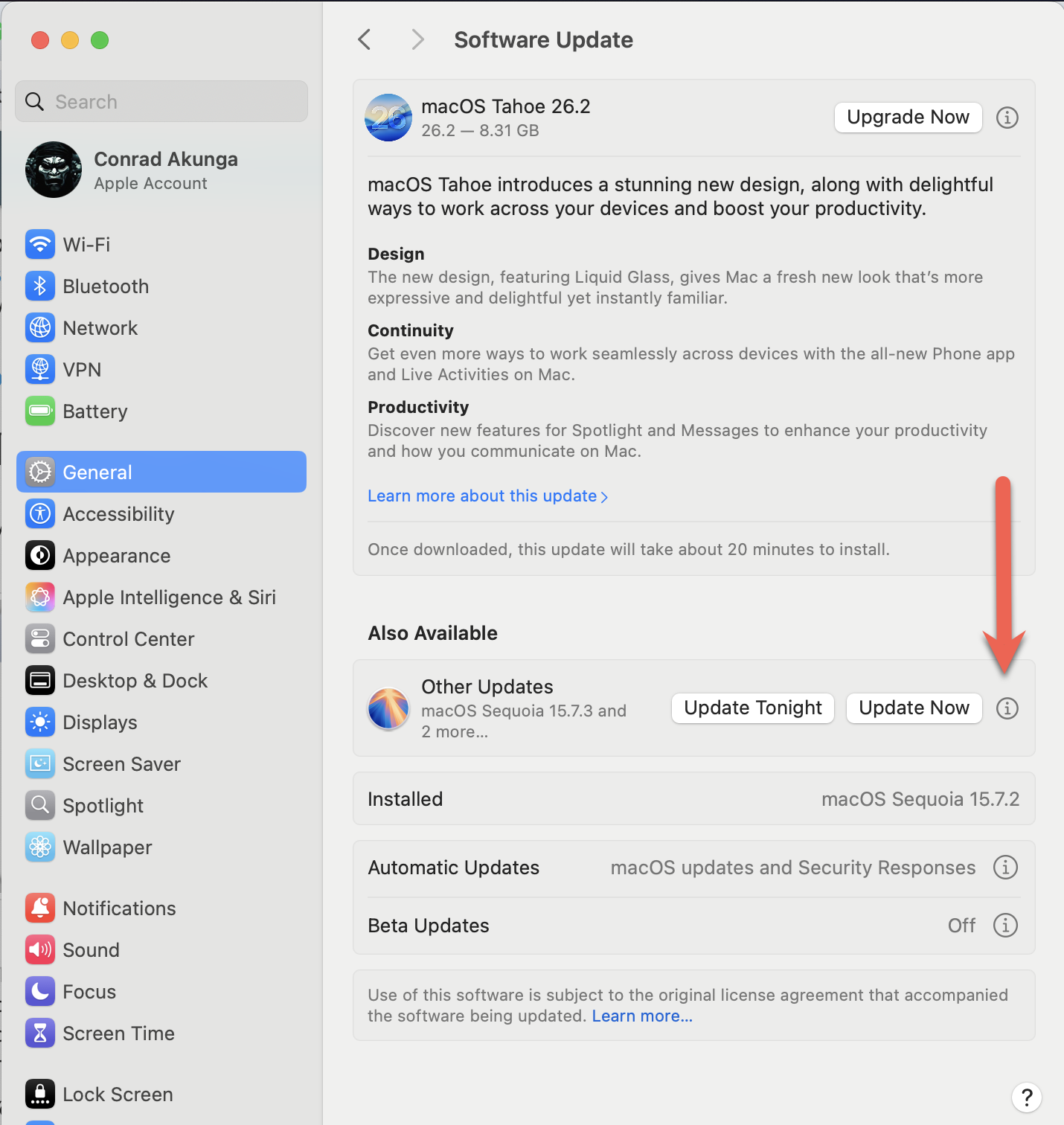 updateNotificationSelect