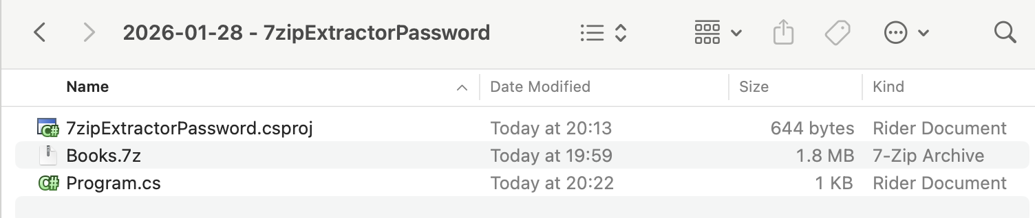 7zExtractPasswordProject