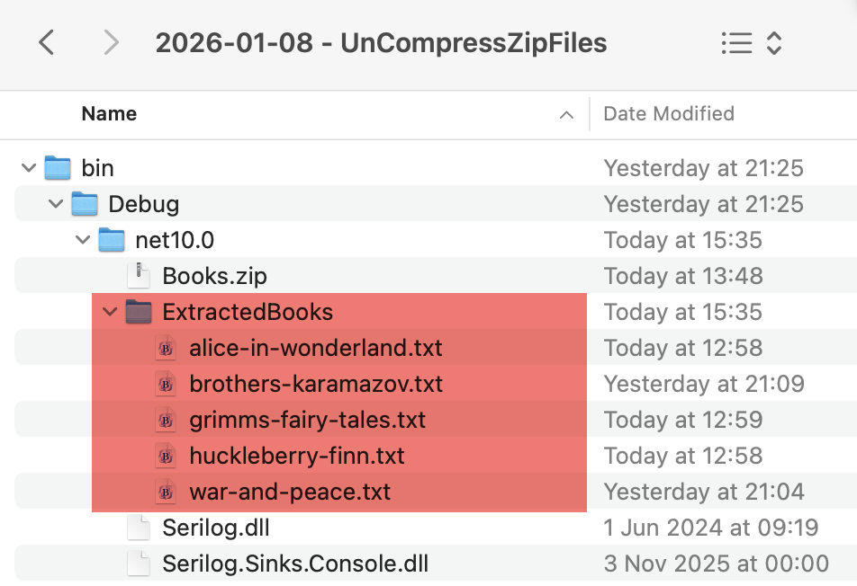 uncompressedFilesFolder