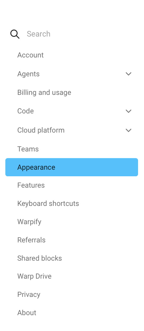 warpAppearance