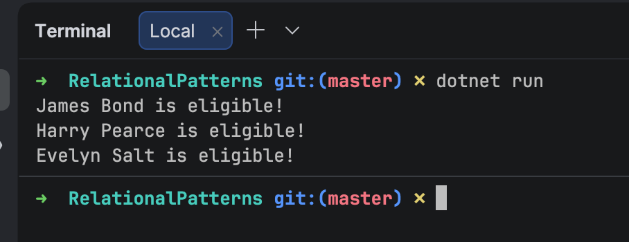 RelationalOutput