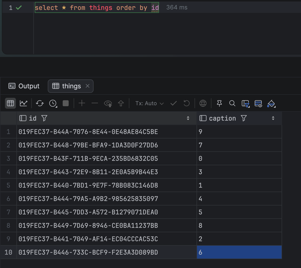sqlgenerationDatabase