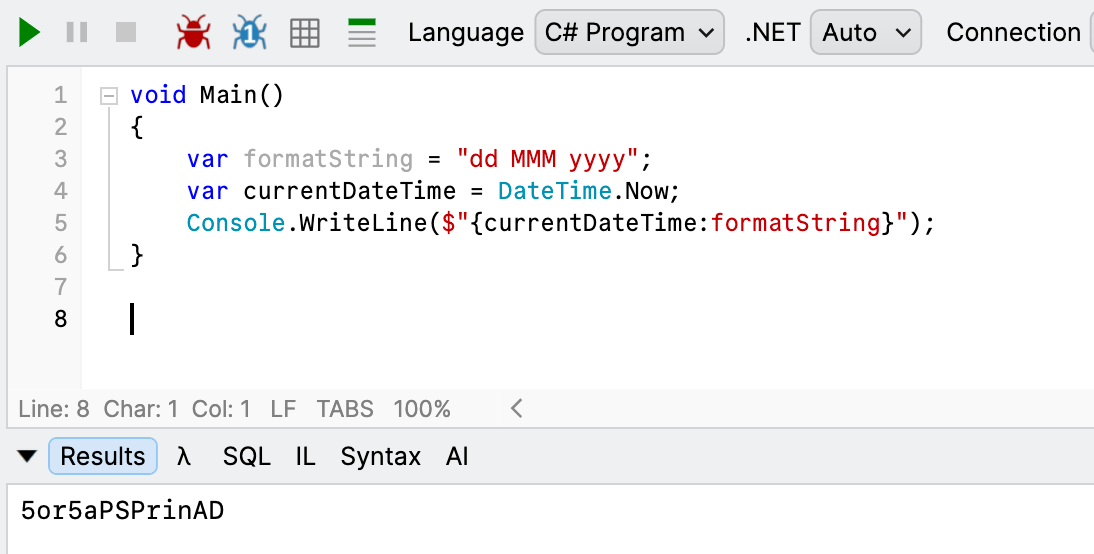 gibberishDateTime