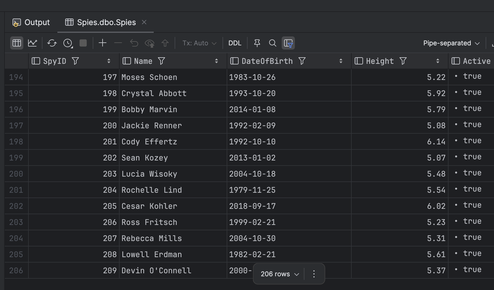 NewSpiesSecondListing