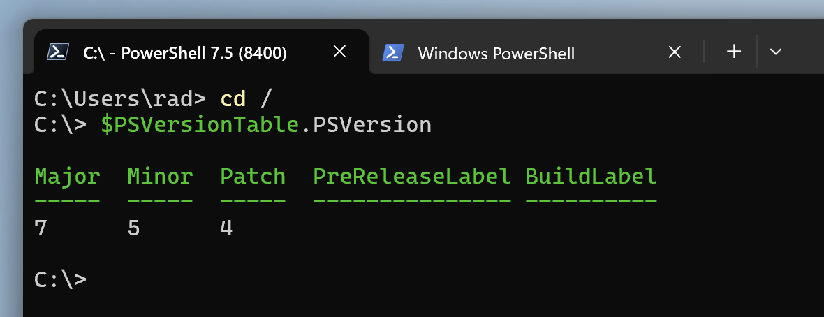 PowerShellCoreWindows