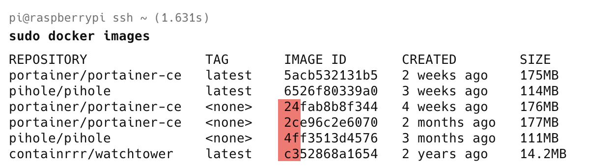 DockerImageListingUnique