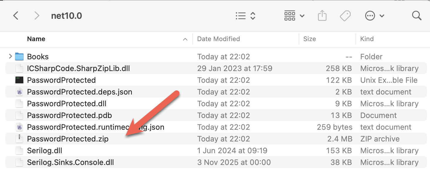 passwordProtectedOutputFolder