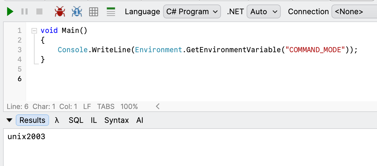 csharpEnvironmentVariable
